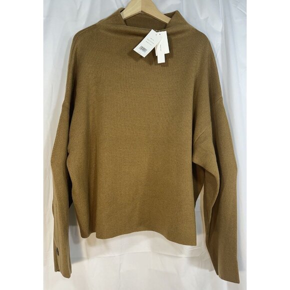 Vince Wool Cashmere Turtle / Mock Neck Sweater Brown / Tan Color XXXL NWT $395 - Picture 4 of 14